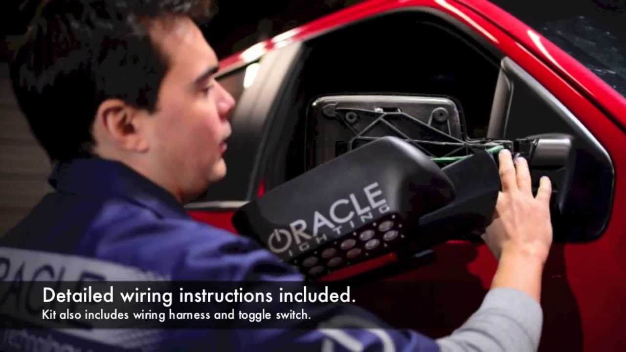 Ford F-150/ SVT Raptor Truck ORACLE LED Off-Road Mirror Installation DIY Video
