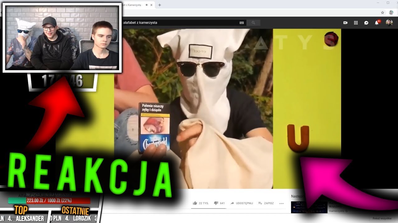 Reakcja KAMERZYSTY i KRUSZWILA na ALFABET!