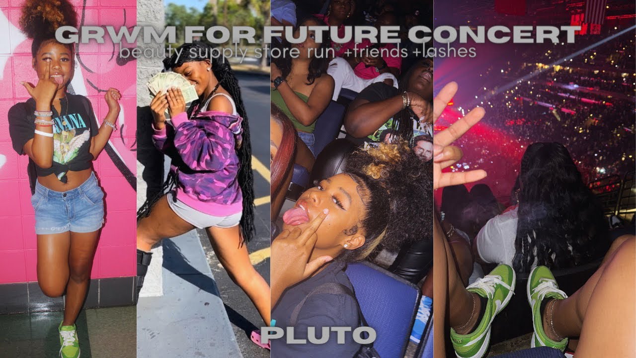 grwm for my first concert | future, city girls, lil baby etc. | beauty supply store run + friends