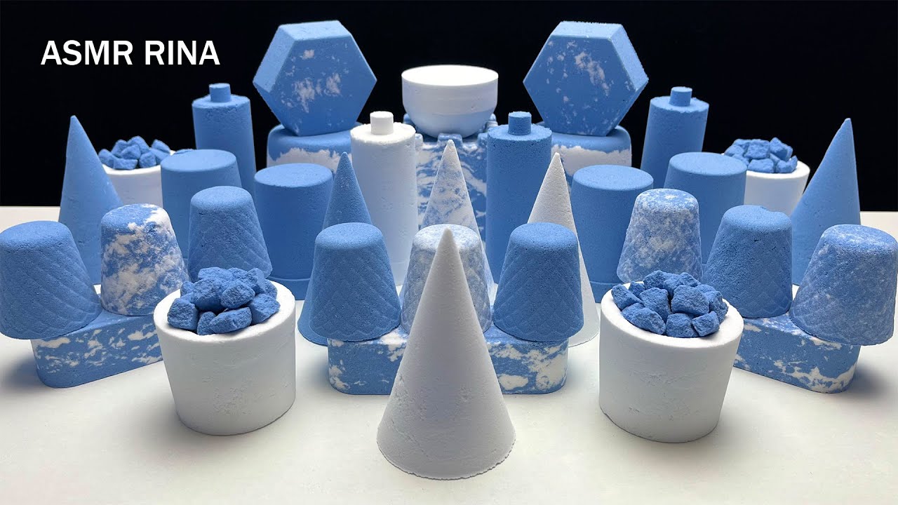 ASMR crunchy blue baking soda