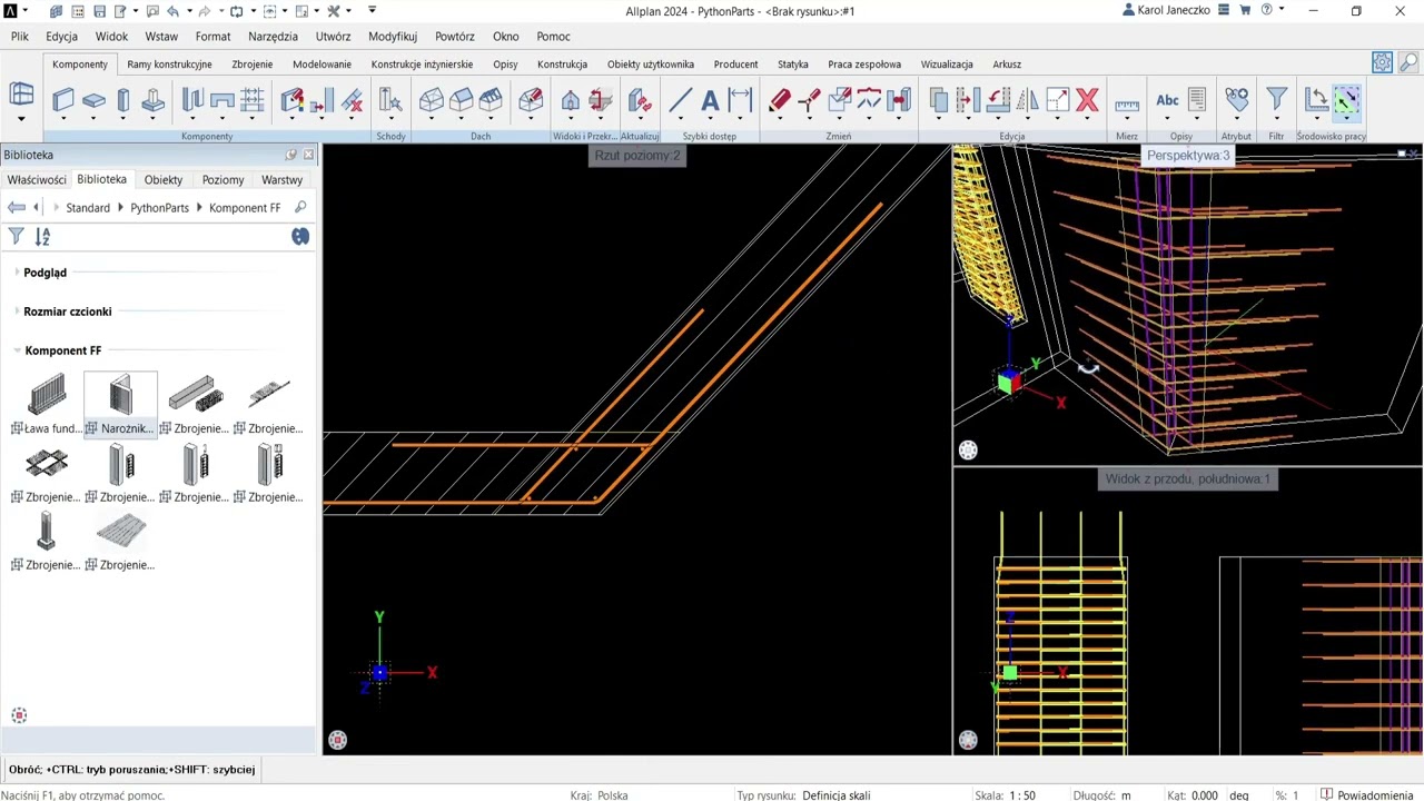 Wtorek z Allplan - om&oacute;wienie PythonParts