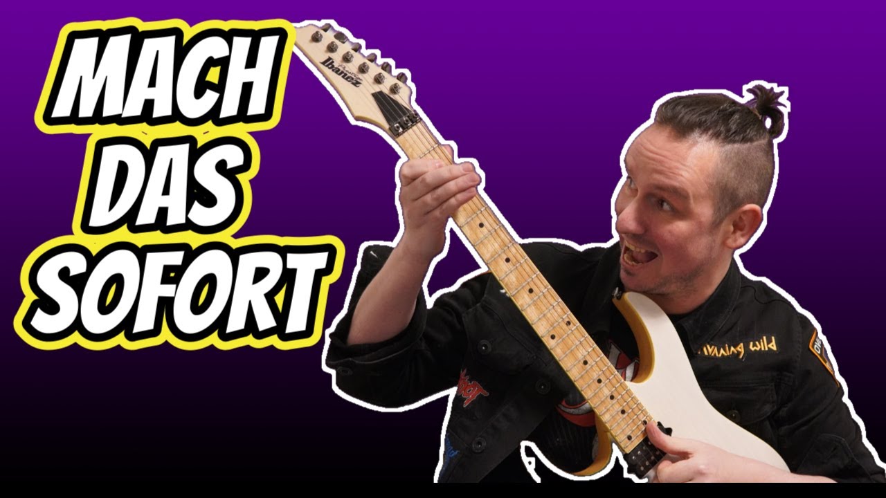 Die wichtigste &Uuml;bung f&uuml;r Gitarren-Anf&auml;nger &ndash; nur 4 Minuten t&auml;glich! 🙏🏻 #metal #gitarre