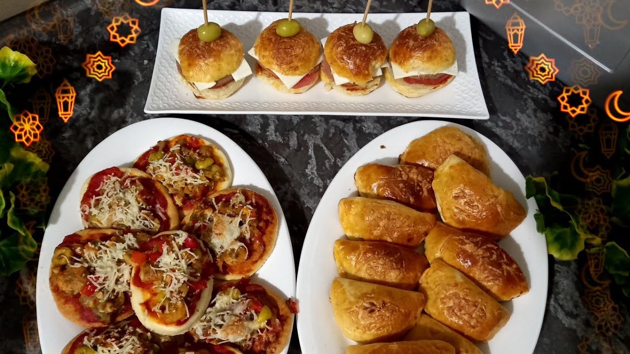 بعجين واحدة 😍حضري تشكيلات متنوعة🫓🥐 معجنات ومملحات سهلة وبسيطة باش تنوعي مائدة رمضان🌙