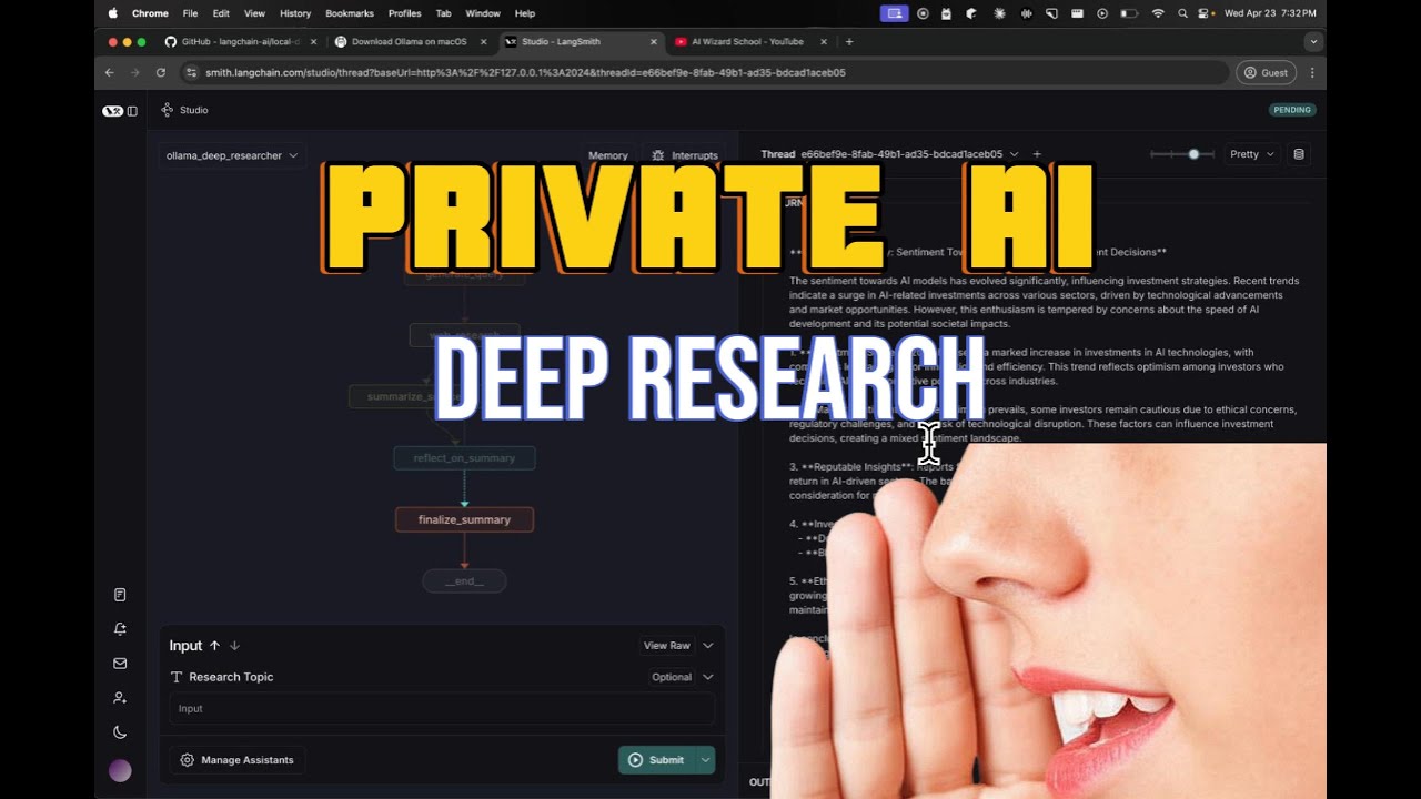 Private AI Deep Research 🤫 | Local Setup Guide Olama & Langchain
