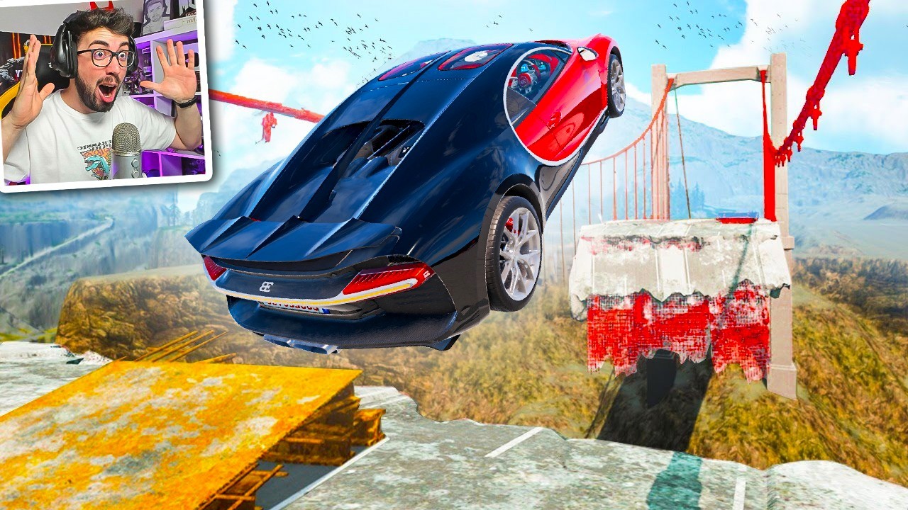 ACCIDENTES EXTREMOS EN UN PUENTE ROTO💥 | BeamNG Drive