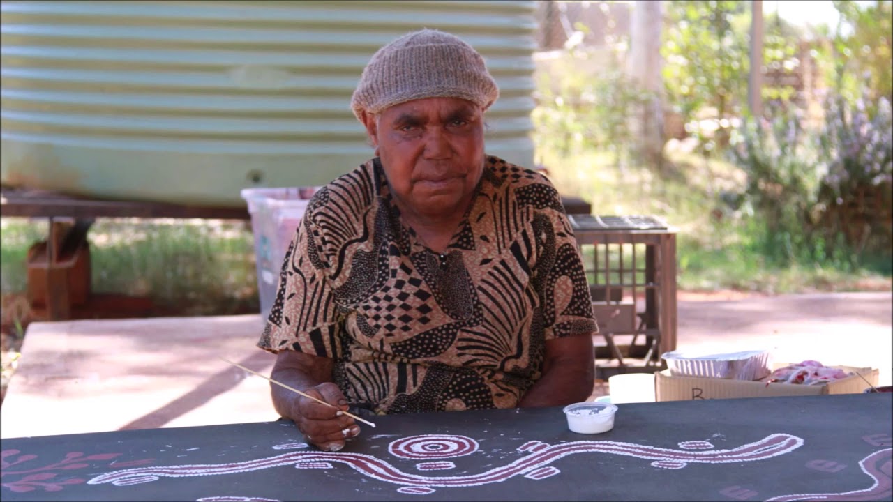 Les techniques dans l'art aborigène d'Australie.
