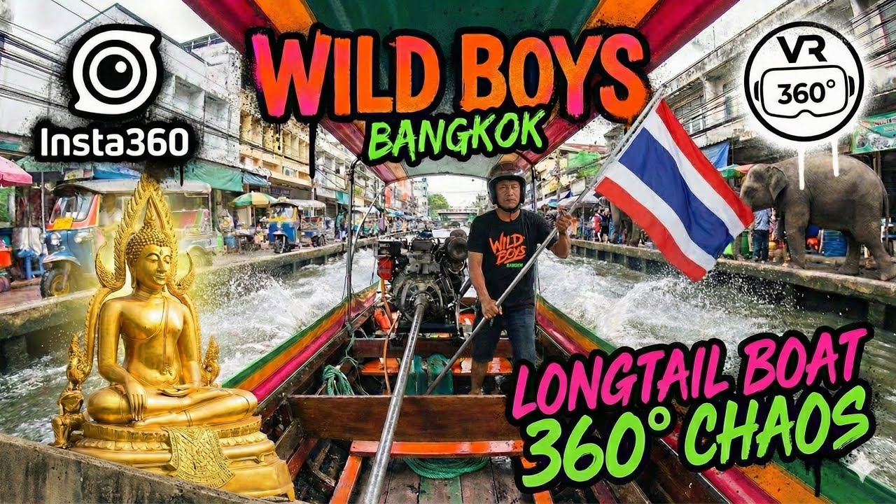 BANGKOKS SLUMS & GOLDENER BUDDHA – 360° Longtail Boot Tour 🇹🇭