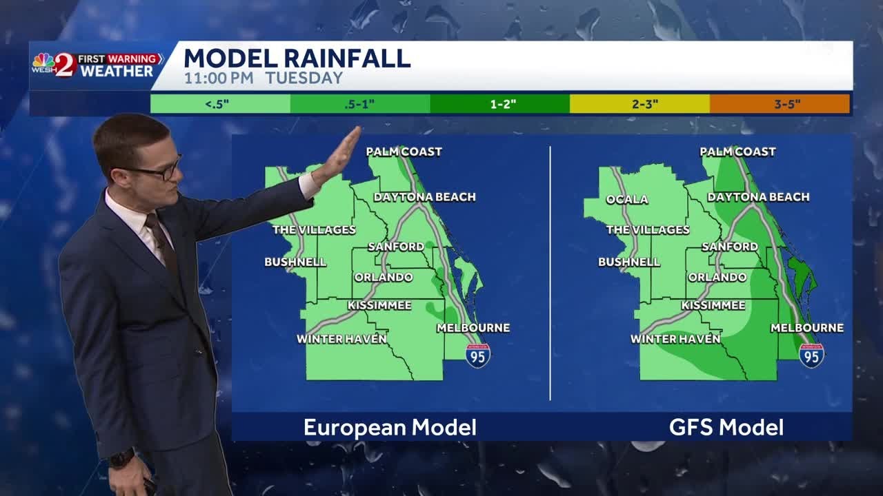Showers and storms expected today in Central Florida | March 24 forecast