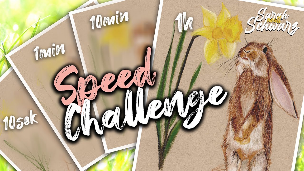 Hase zeichnen in 10 SEKUNDEN | 1min | 10min | 1h | Speed Challenge