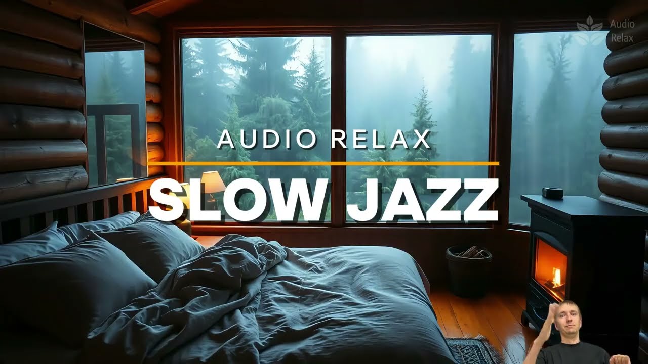 YOU'RE MISSING THIS VIBE! 🎷 10 HOURS | RAIN, Fireplace & SLOW Instrumental Jazz for Cozy Deep Sleep