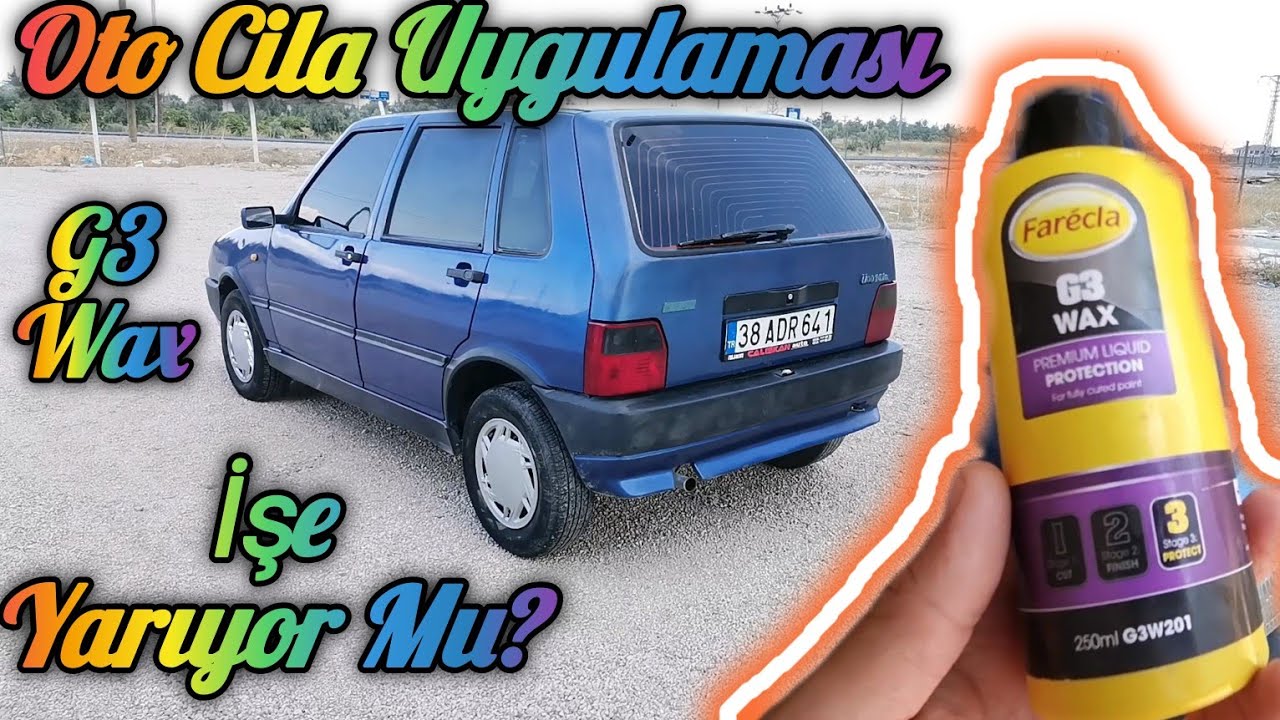 Oto Cila Uygulaması. Evde Yapılır Mı? İşe Yarıyor Mu? Farecla G3 Wax. Fiat Uno.