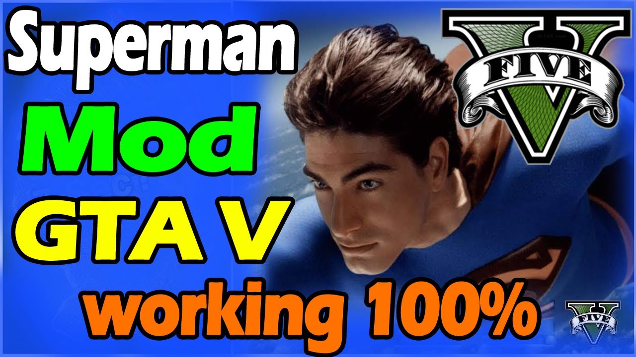تحميل وتثبيت مود سوبرمان في قراند 5 المدفوعة مجانا | How to Install Superman Mod for GTA V