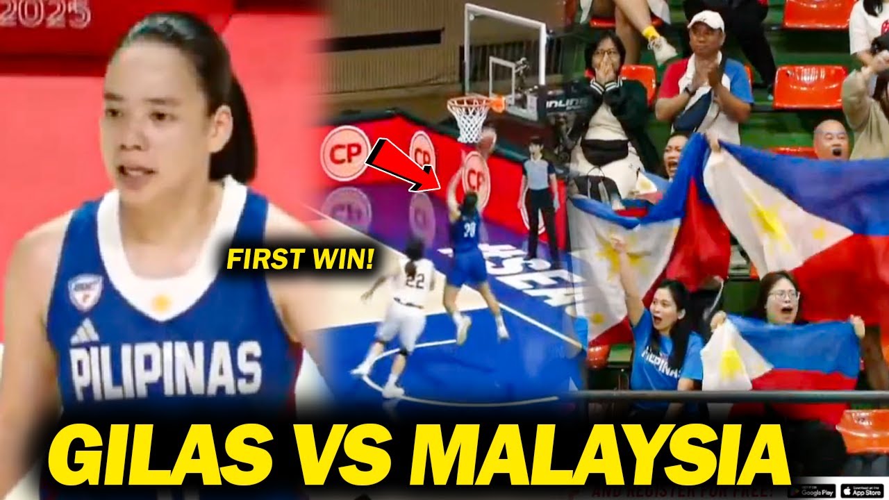 GILAS WOMENS VS MALAYSIA | First Win ng Gilas, Comeback sa 4th Qaurter! Pinahirapan ng Malaysia!