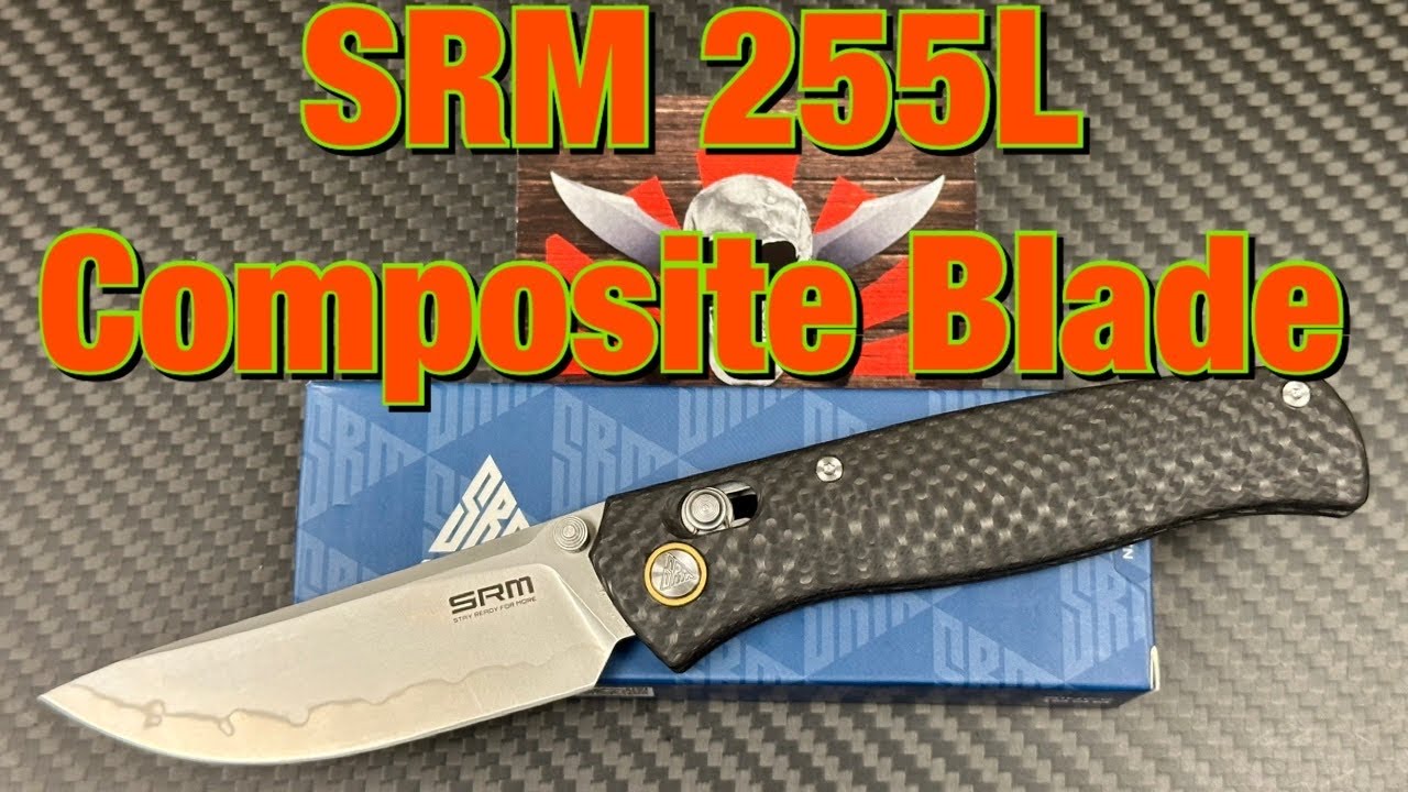 SRM 255L Laminated blade knife with Ambi lock and Ambi clip plus mono chassis  Super lightweight !