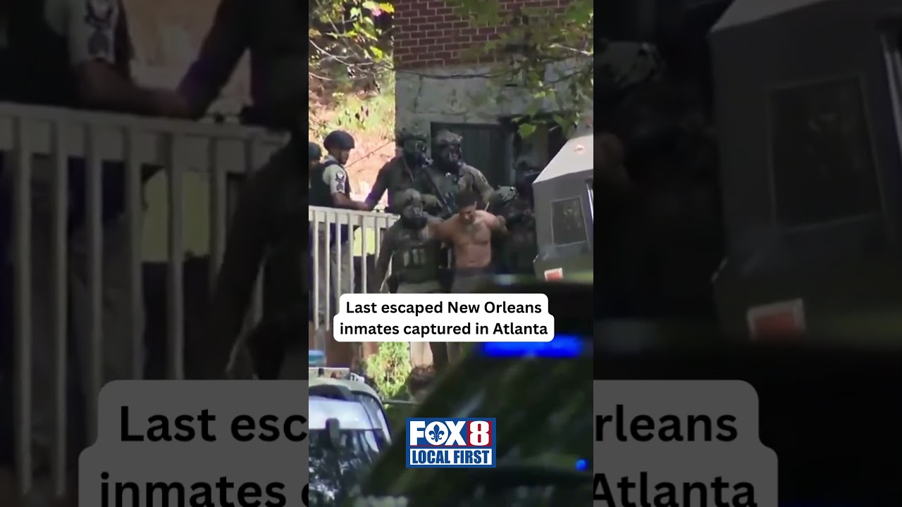 New Orleans escaped inmate, Derrick Groves, captured in Atlanta #derrickgroves #neworleans