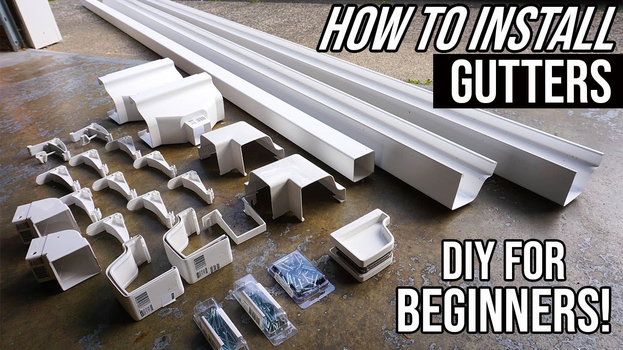 How To Install Gutters For Beginners! Easy DIY Home Project!