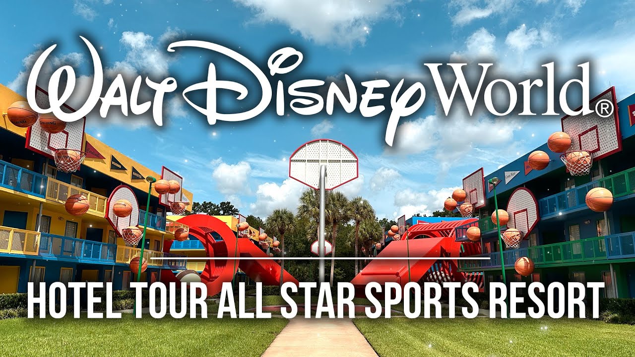 HOTEL TOUR COMPLET au ALL STAR SPORTS RESORT, L'HÔTEL LE MOINS CHER de WALT DISNEY WORLD !