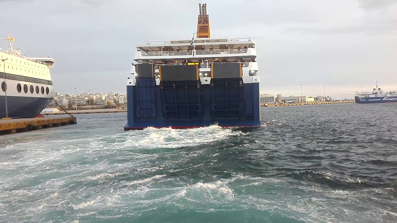 Departure of Blue Star Delos Blue Star Ferries