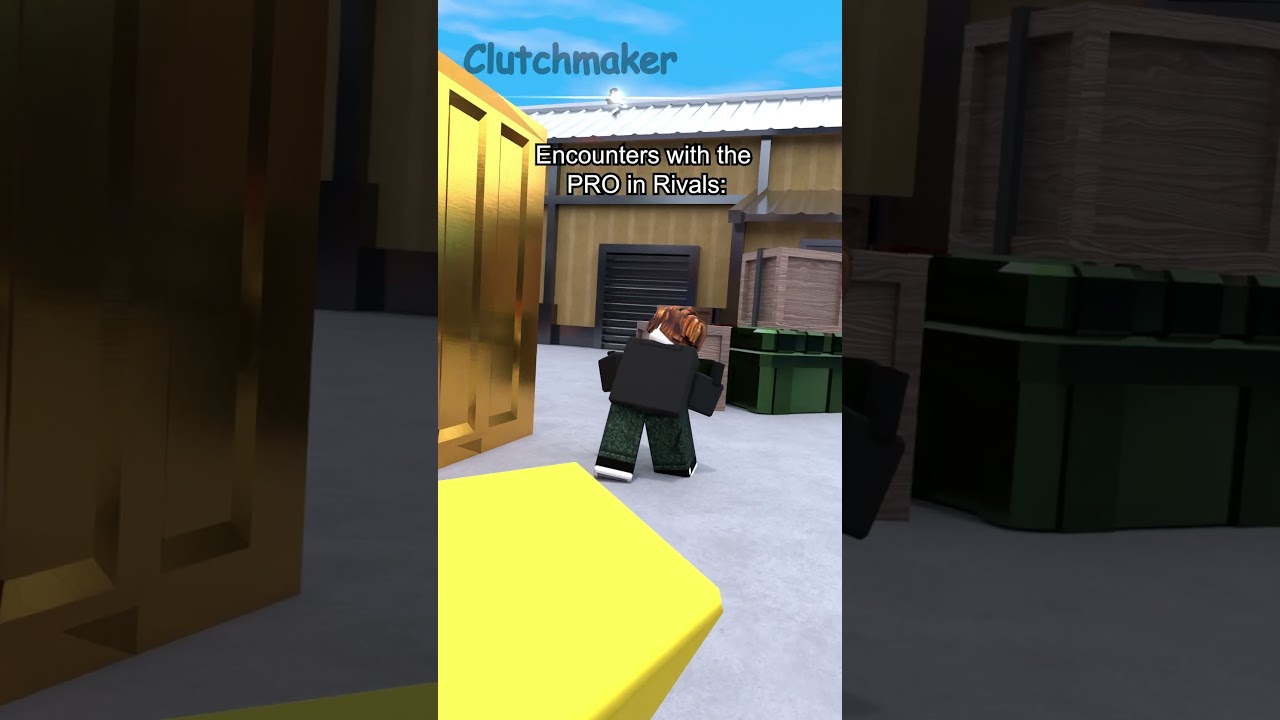 Encounter with the PRO in Rivals: #shorts #short #roblox #funny #robloxmemes