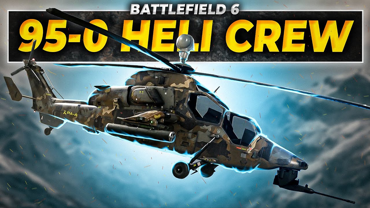 AGGRESSIVE BF6 Attack Heli goes 95-0 // Liberation Peak
