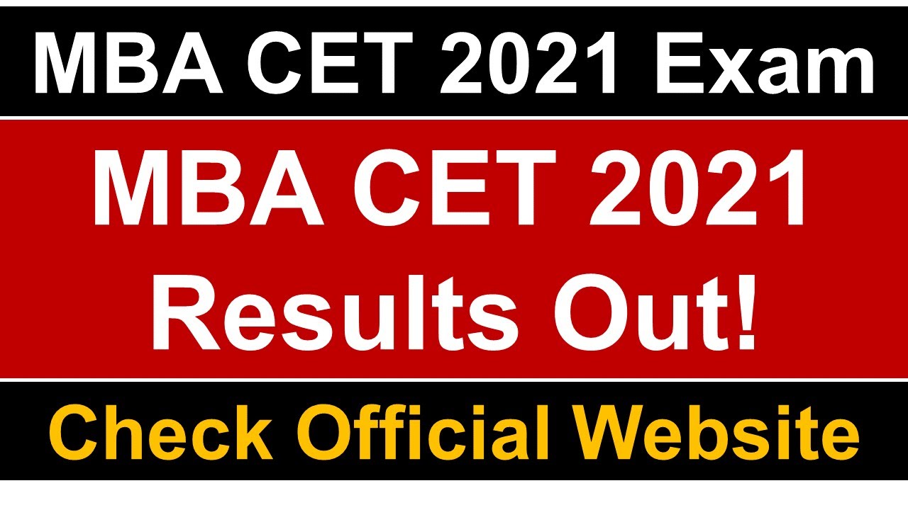 MBA CET 2021 Results Out on Official Website || Must Watch & Share.