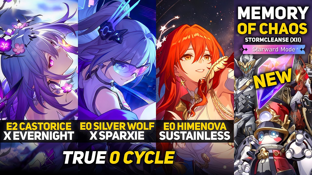 NEW Memory Of Chaos 12 | E2S1 Castorice & E0S1 Silver Wolf LV999 & E0S1 Himeko Nova | HSR 4.4