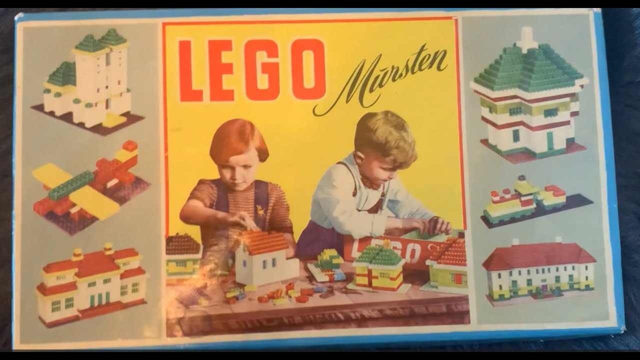 LEGO Vintage set Mursten 700/3 - 20*36 cm 1950s