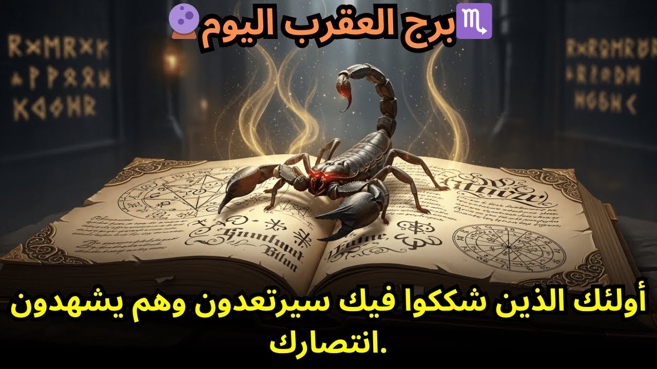 🔮 توقعات برج العقرب لليوم: أولئك الذين شككوا فيك سيرتعدون عندما يشهدون انتصارك.
