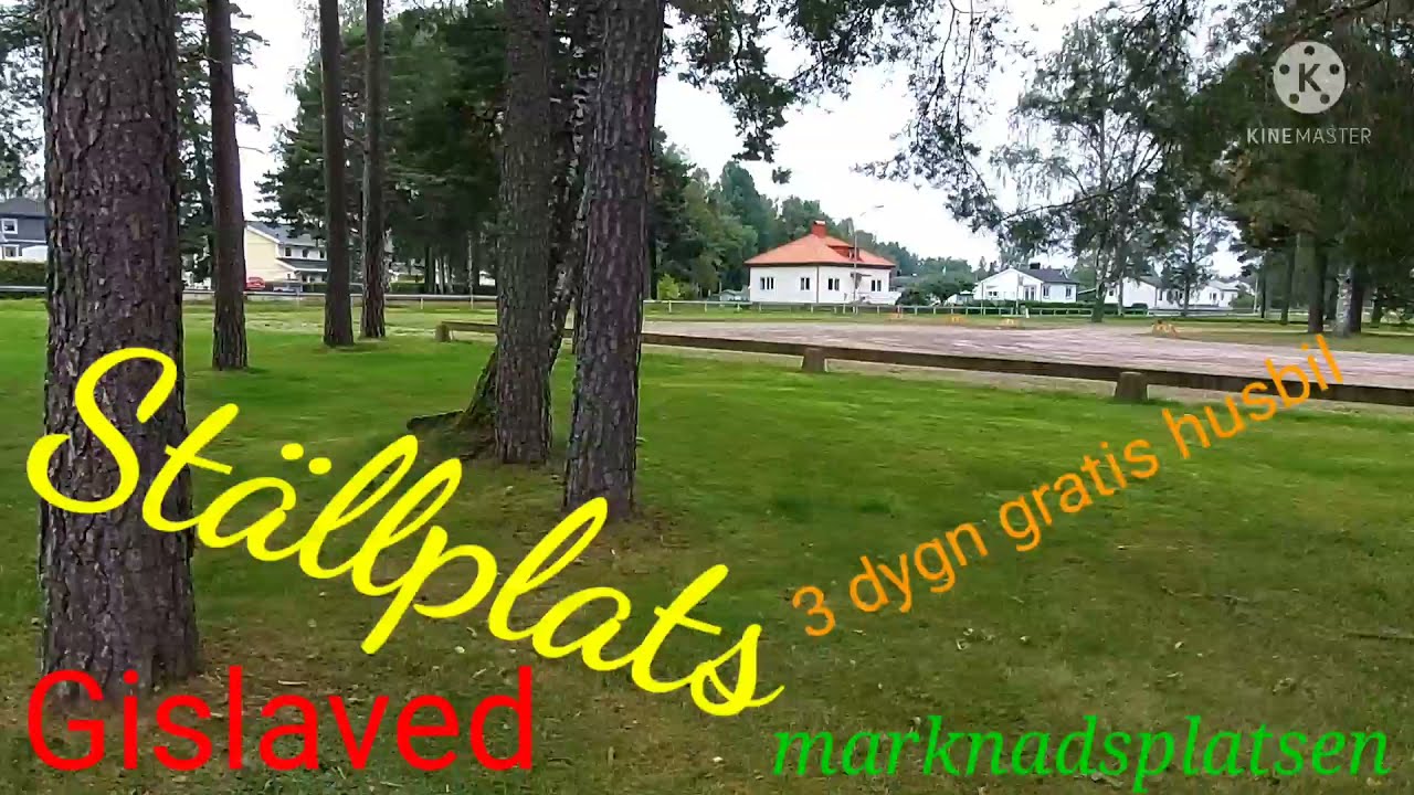 Fricamping Husbil Gislaved marknadsplatsen,  Jönköpings län,  Småland, Sweden
