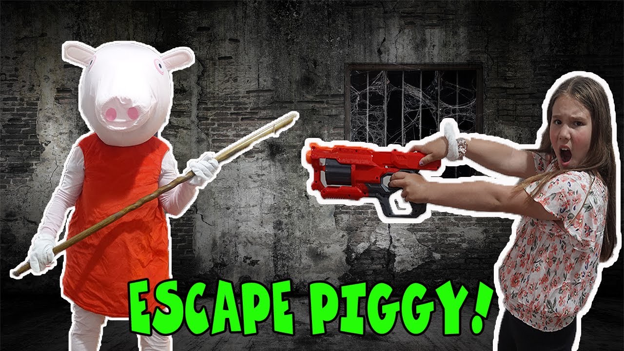 Piggy In Real Life! Escape Piggy The Villain!