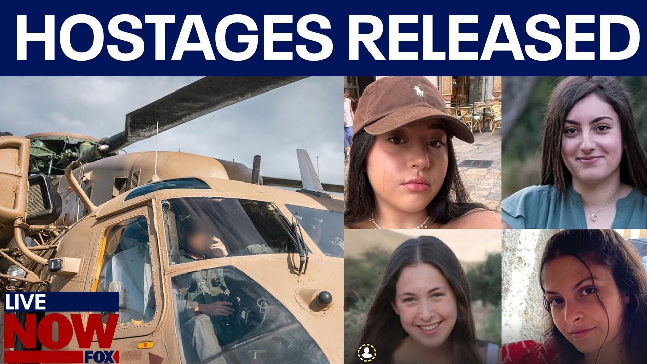 Israel war: Hamas releases 4 female Israeli soldiers amid ceasefire | LiveNOW from FOX