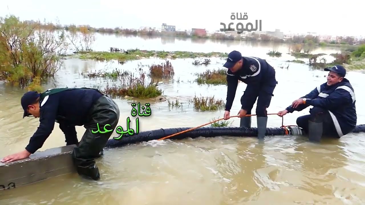 فيضا،نات كبيرة في سليمان والمياه تغمر الطرقات وتدخل سريع للحماية المدنية في مساعدة المواطنين