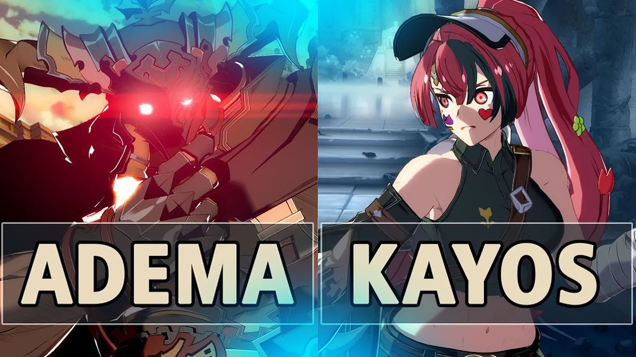 GBVSR:🔥ADEMA (Vaseraga) Vs Kayos (Meg M.M. L&infin;k Up)🔥| High Level Gameplay.