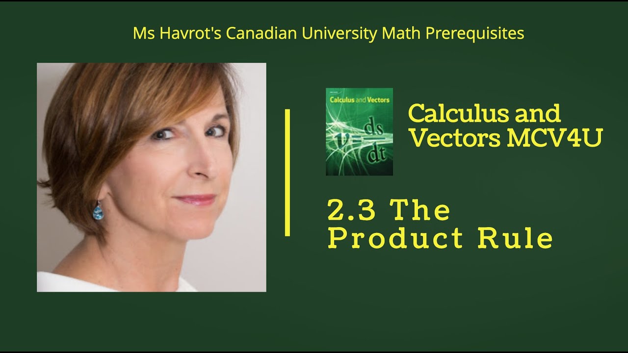 Calculus 2.3 The product rule