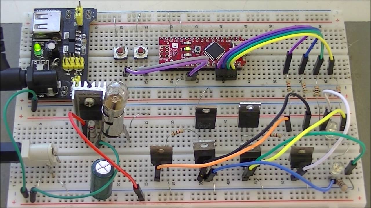 Current Limiting Build H-Bridge Motor Control with Light Bulb