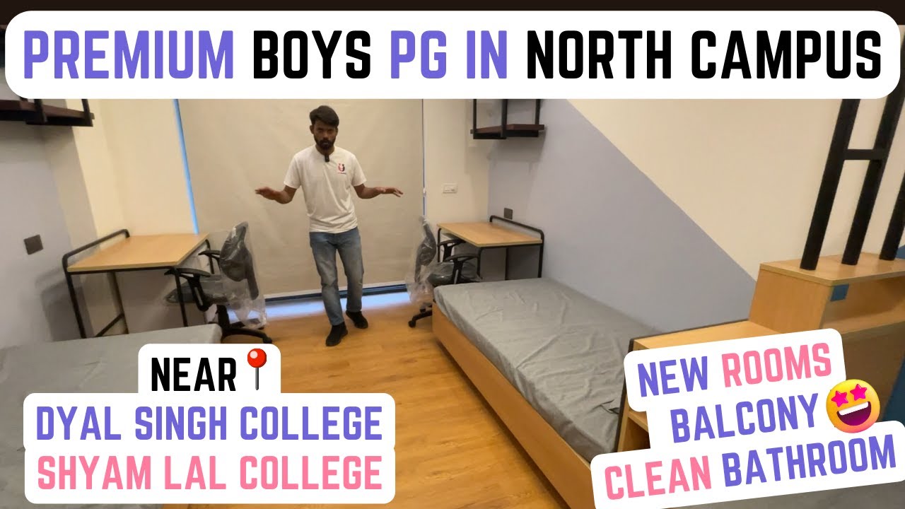 Premium PG for Boys in North!Best connectivity Shyam Lal, Dyal Singh College! #pgindelhi