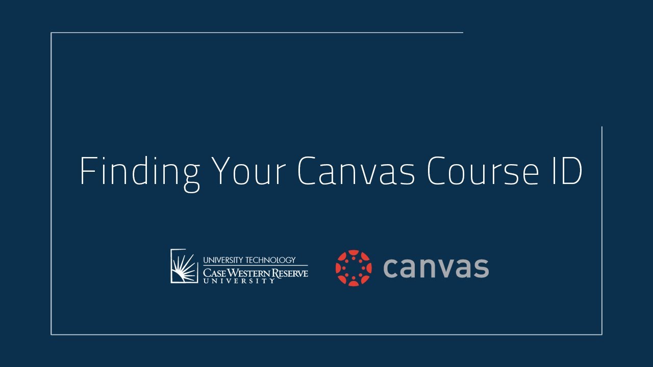 Finding Your Canvas Course ID