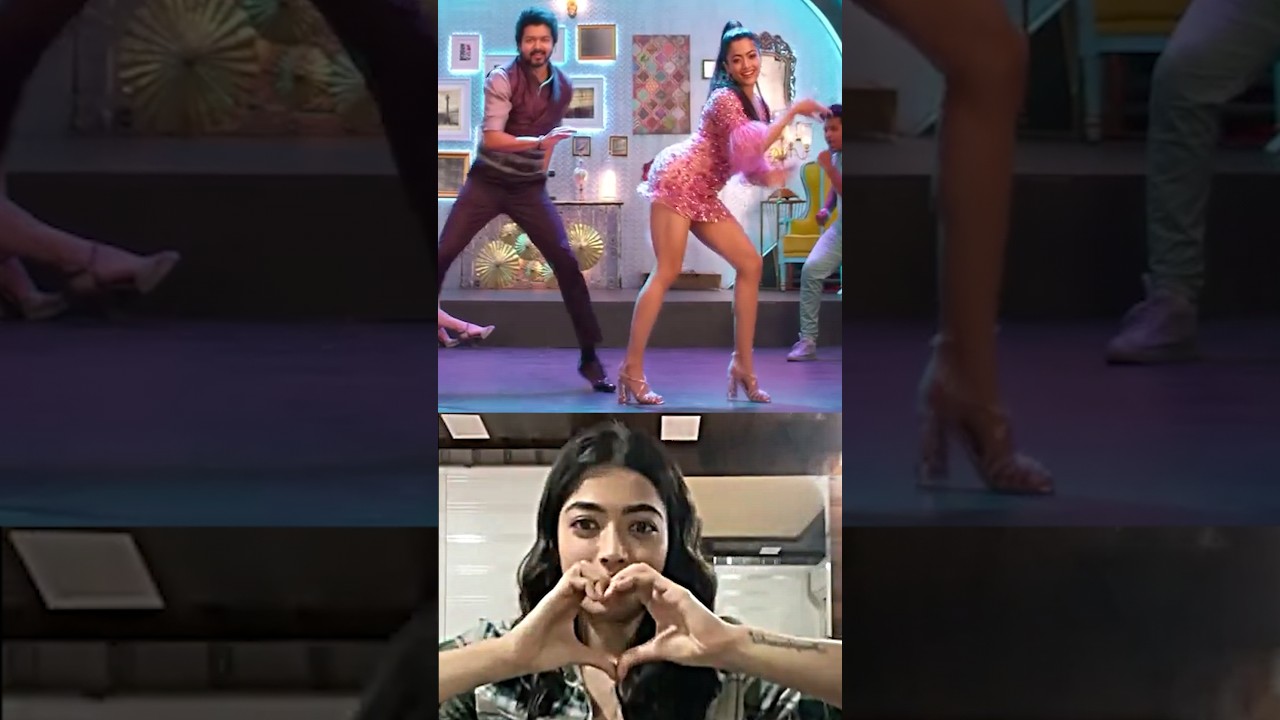Rashmkia mandanna and vijay sir dancing 