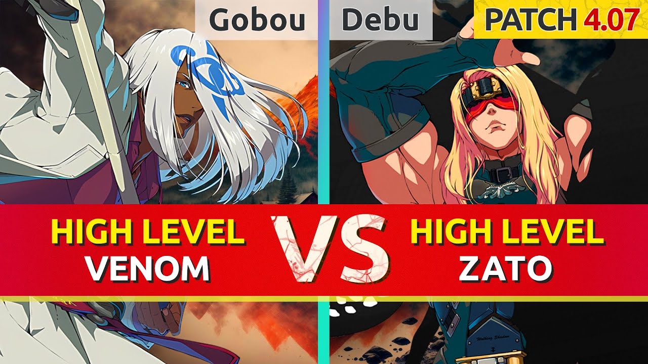 GGST ▰ Gobou (Venom) vs Debu (Zato). High Level Gameplay