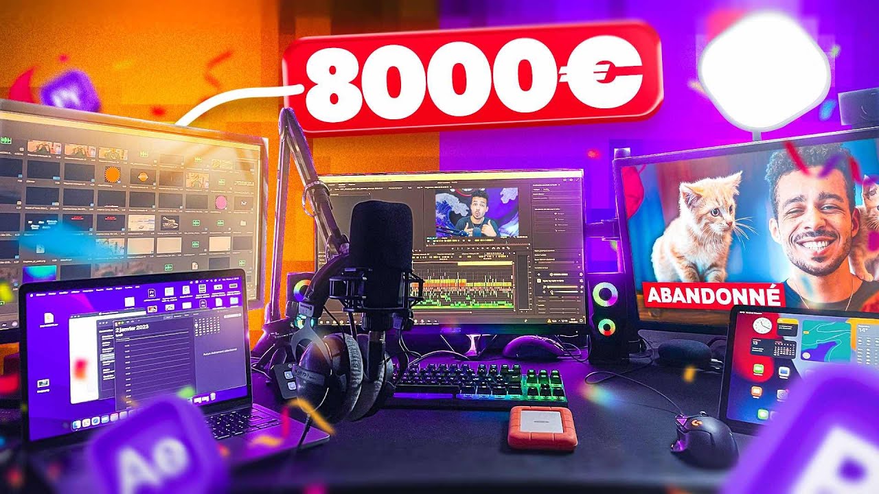 Mon SETUP de MONTEUR à 8000€ ! (2023)