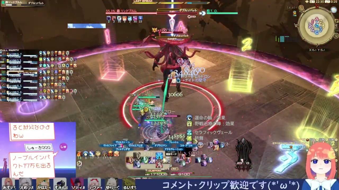 【アルカディアヘビー級4層後半】クリア動画D4赤魔導士
