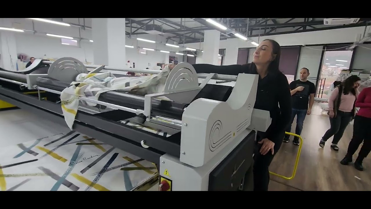 Home textile fabric laying machine 2 layer fabric laying video www.sankonmakine.com