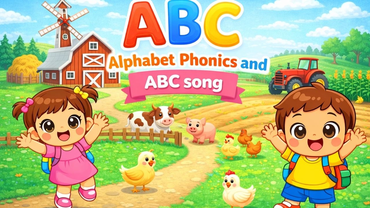 A is for Apple 🍏 - ABC Phonic Song for kids | Kindergarten learning song for Toddlers