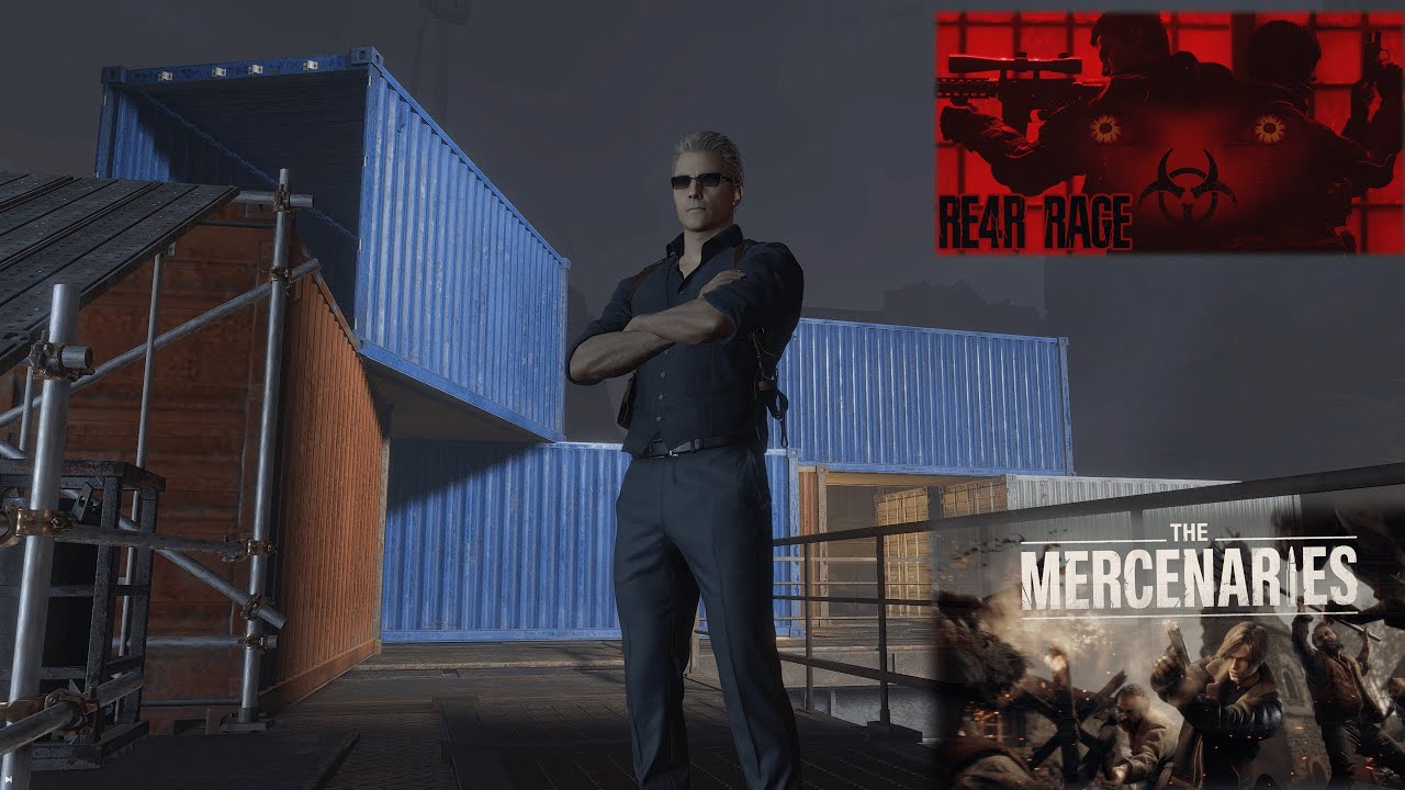 RE4 Remake: Albert Wesker vs RAGE Mod Mercenaries Showcase (Docks)