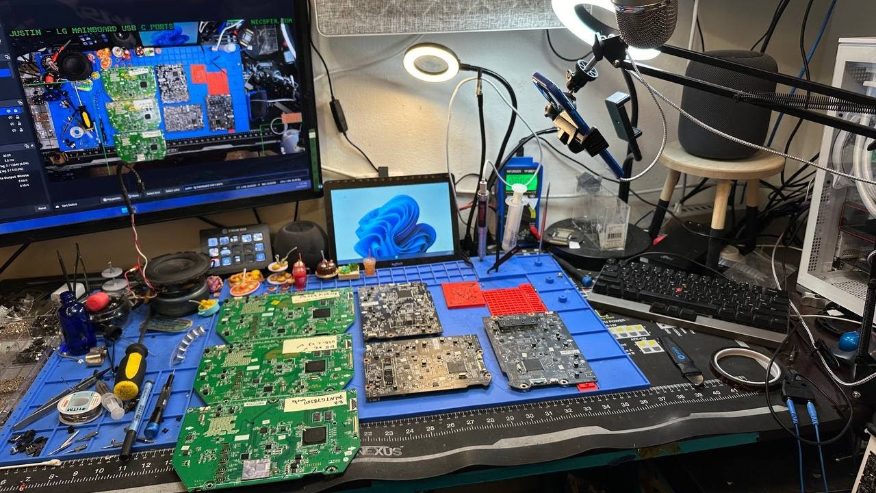 Late Night LG Ultrafine Repairs! USB C Ports Galore