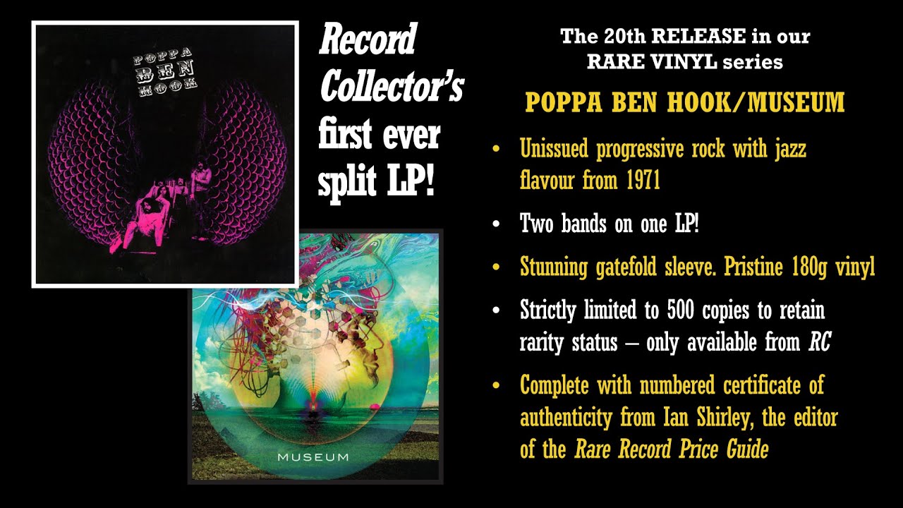 From the Record Collector Rare Vinyl Series release Poppa Ben Hook / Museum.