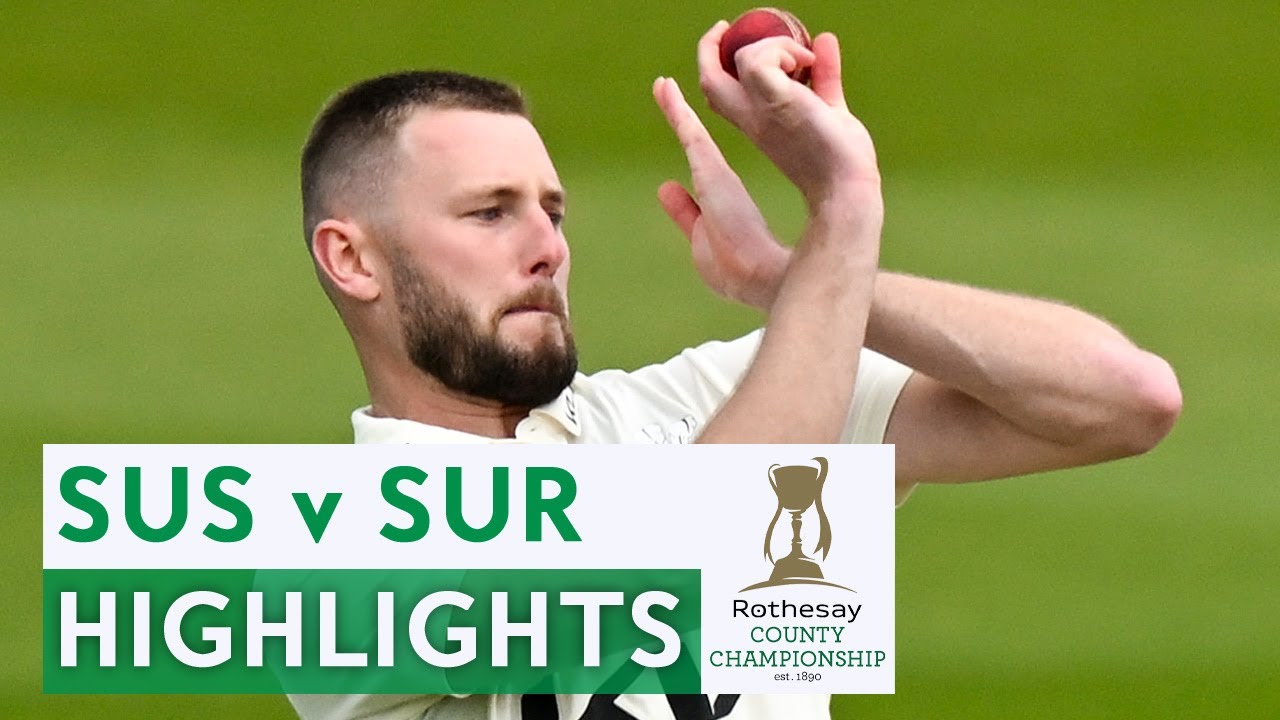 Atkinson Takes 4-Fer & Pope Hits Ton | Sussex v Surrey | Rothesay County Championship 2025