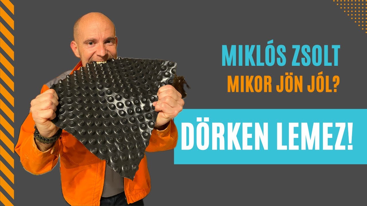 Dörken lemez, valamint lábazati vízszigetelés kenhető gumi aszfalttal!