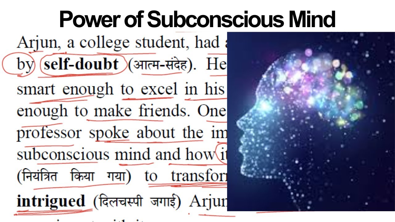 Power of Subconscious Mind | Story |Passage Reading |Spoken English | Moral Story |Paragraph Reading