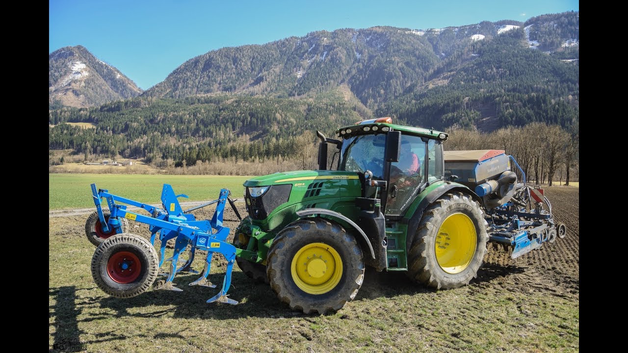 John Deere 6155r|Lemken|Sommergetreide säen im Drautal|Gerhard Fleischhacker|Austria Farming